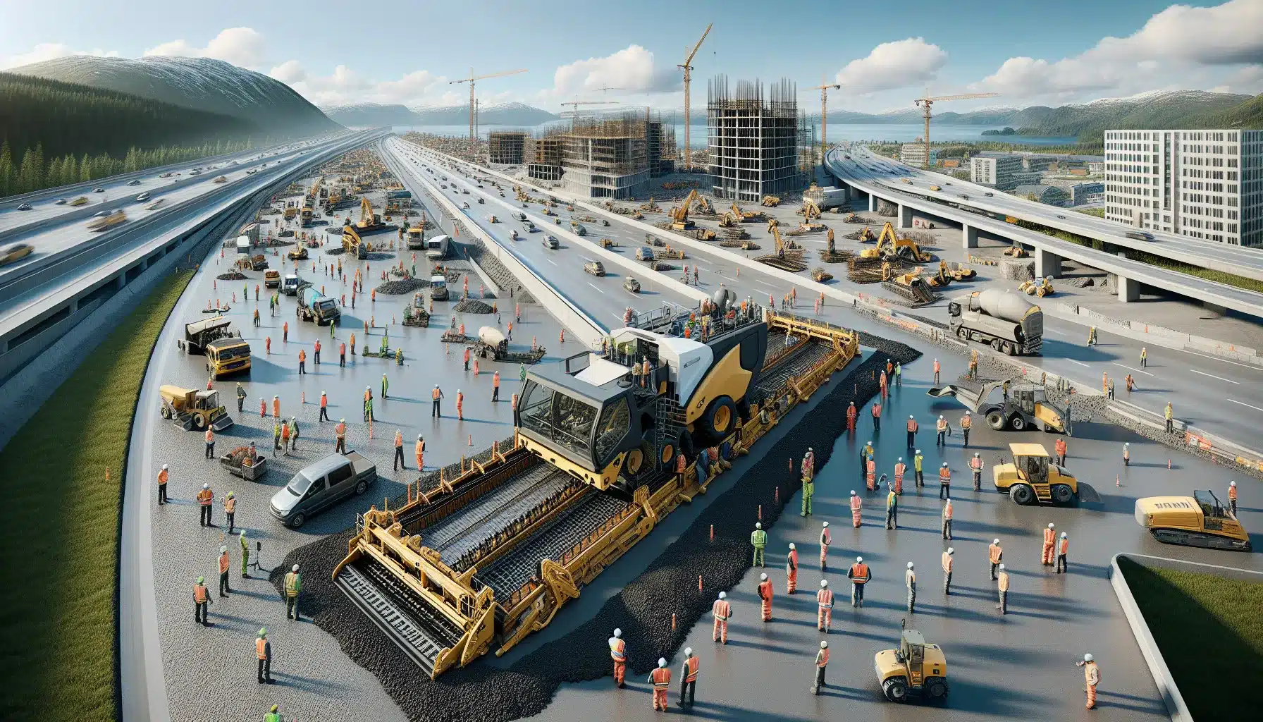 Slipformutleggere: teknologien bak s&oslash;ml&oslash;se betongveier for moderne og holdbare veiprosjekter &ndash; illustrasjon 2