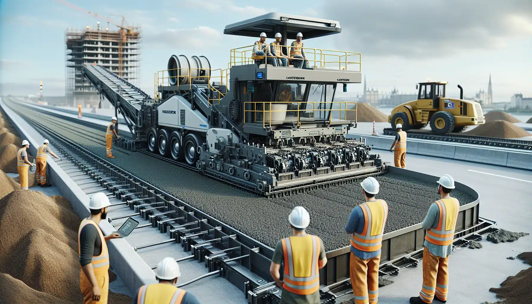 Slipformutleggere: teknologien bak s&oslash;ml&oslash;se betongveier for moderne og holdbare veiprosjekter &ndash; illustrasjon 1