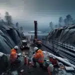 Hvordan bruke geoteknikk for å sikre byggegrunnen 6 Engineers using cptu rig and instruments to secure norwegian building ground