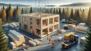 Fordeler med å bruke tre som byggemateriale i norge – illustrasjon