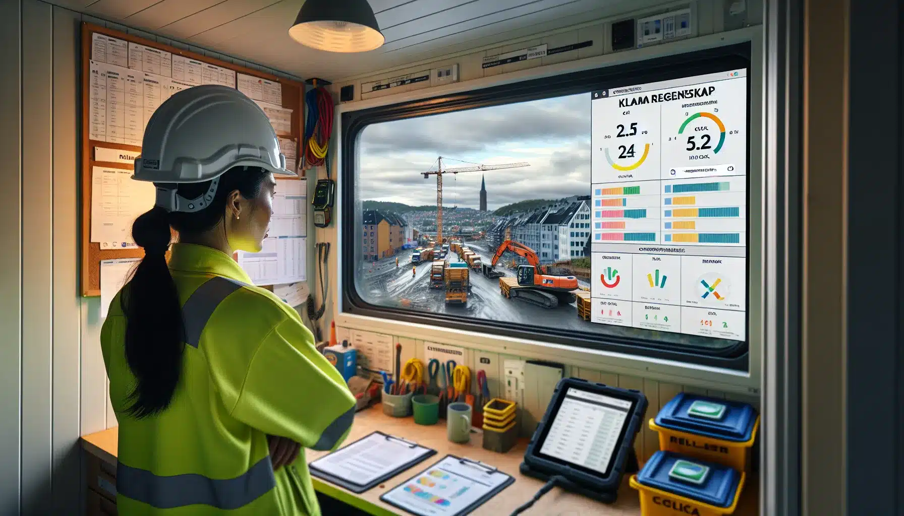 Hvordan redusere karbonavtrykket p&aring; byggeplassen &ndash; illustrasjon 1