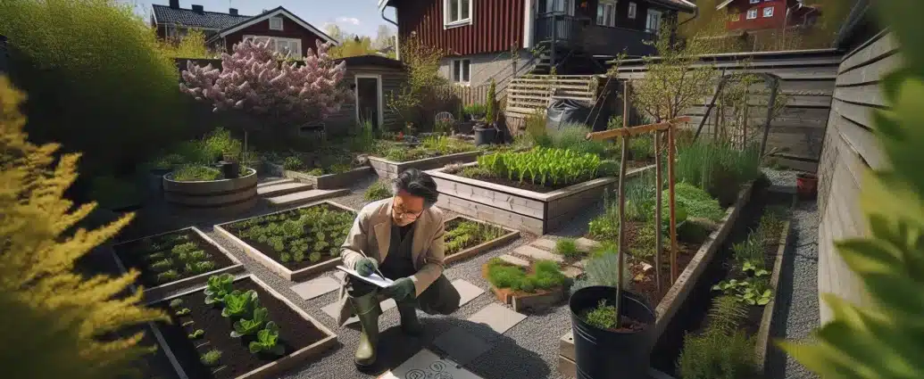 Hvordan planlegge og bygge en miljøvennlig hage – illustrasjon