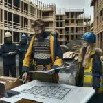 Slik planlegger du et bærekraftig byggeprosjekt 6 Team planning a sustainable construction project at a norwegian building site